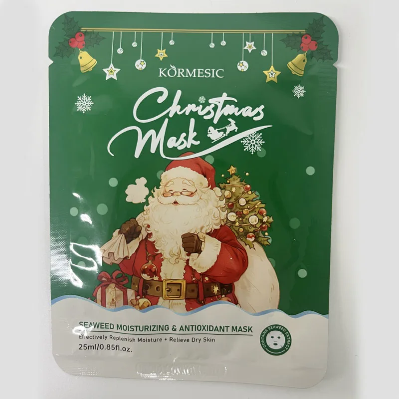 KORMESIC Repairing Hydrating Facial Mask Soothing Sheet moisturizing and antioxidant christmas Seaweed Face Mask