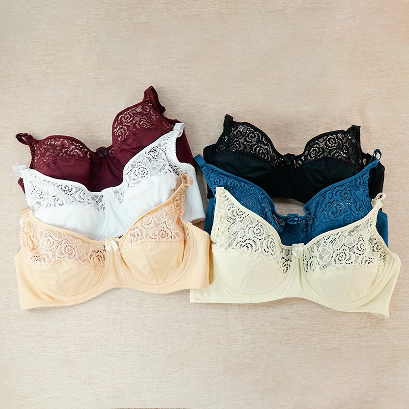 Оптовая продажа, лучший бюстгальтер с вышивкой, большие размеры, дышащий бюстгальтер с большой чашкой, нижнее белье для женщин