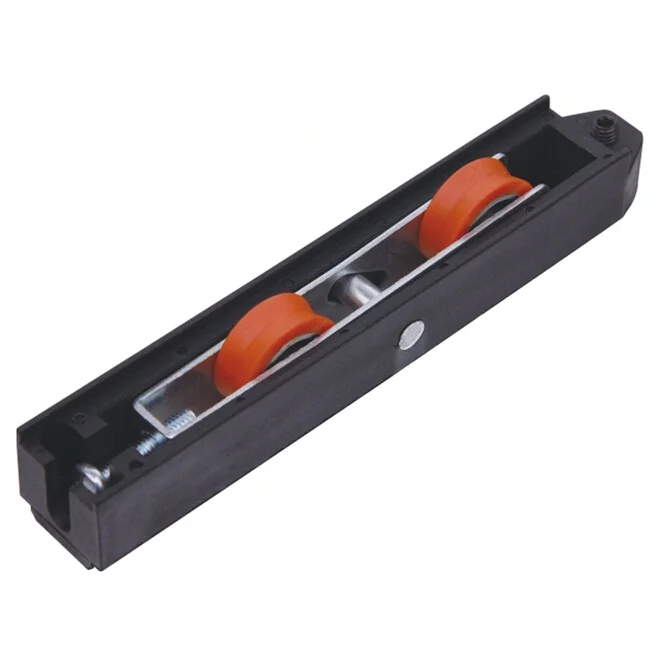 Window and Door Heavy Duty Metal Double Bearings Plastic Sliding Roller with Iron Bracket  (ML-DD005)