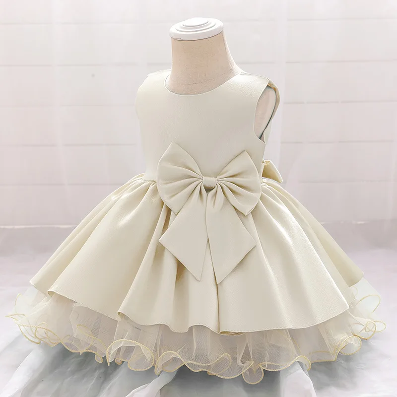 GH06  Boutique Lovely Sleeveless Little Infant Dress 2 Year Old Baby Girl Lace Beautiful A-lined Dress