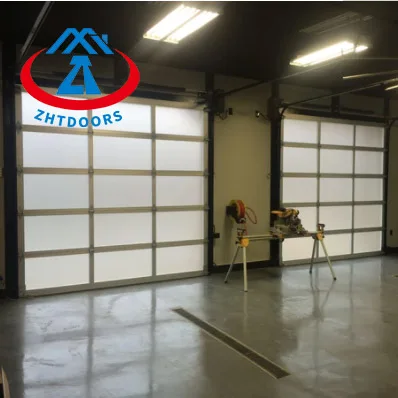 ZHTDOORS Corrosion and wear resistance 16x7 frosted commercial car wash insulated glass garage doors 10x10