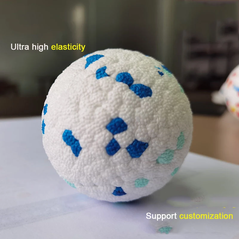 Artinova Pet Suppliers Custom logo Eco-Friendly Throwing Dog Chew Toys Wholesale ETPU Pet Tennis Balls interactive Dog toy ball