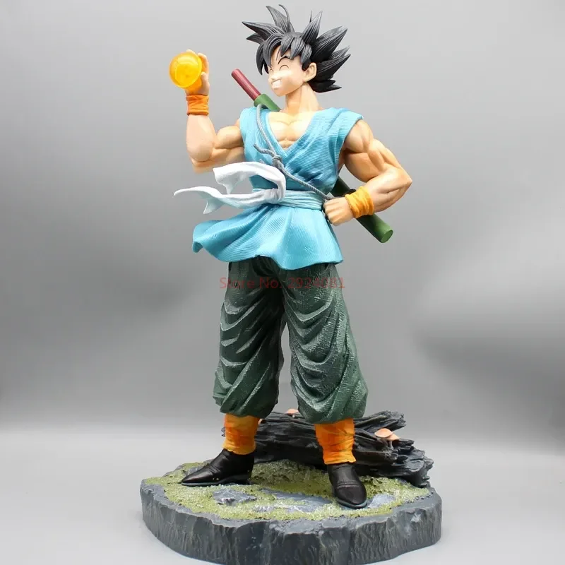Драконы Z шарики Gk Du Son Goku Аниме Фигурка счастливый смех с 4 звездами хрустальные шары из ПВХ коллекционные модели куклы игрушки подарки для мальчиков