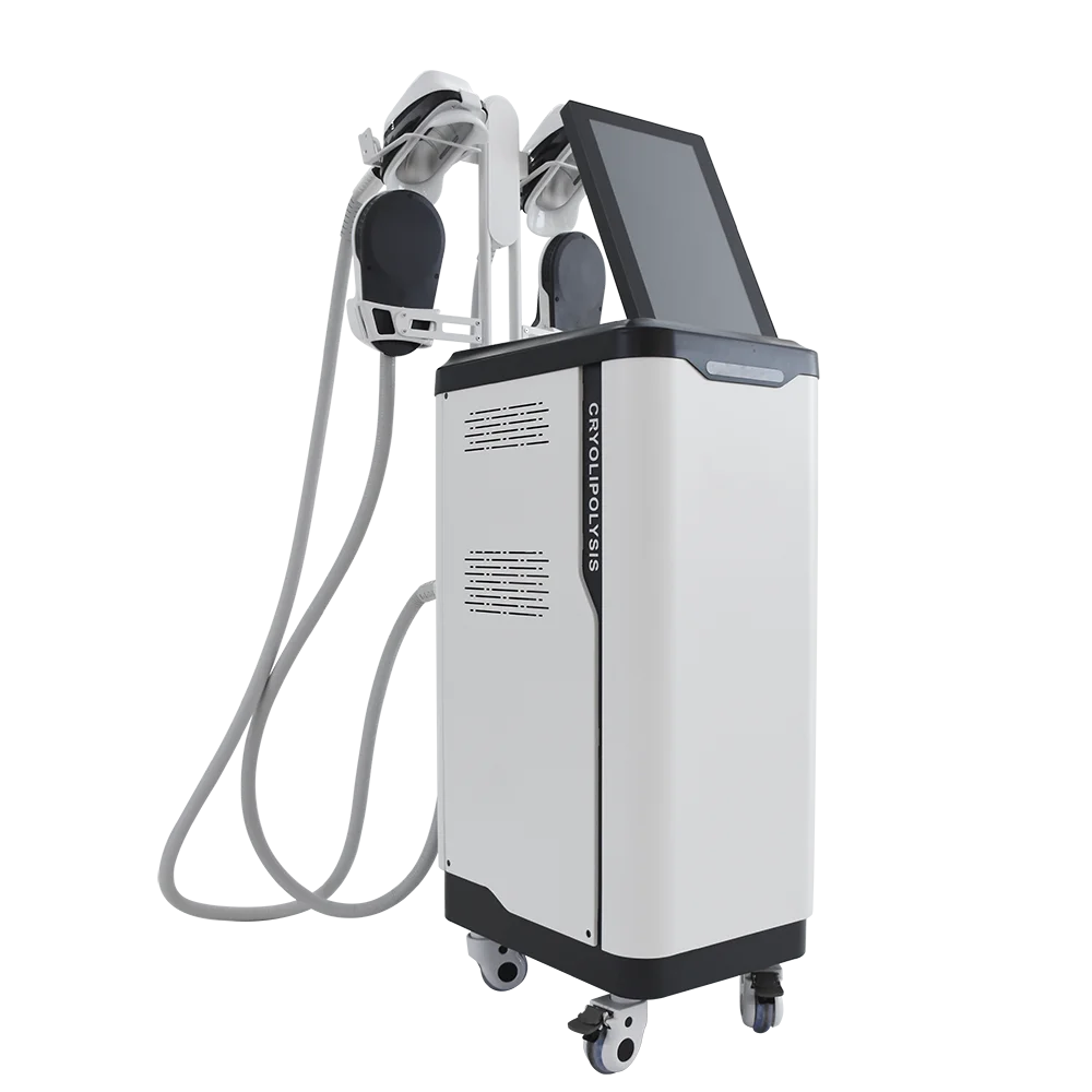 High intensity focused electromagnetic muscle stimulation cryolipolysis slimming machine