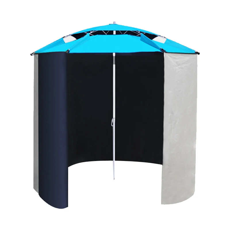 Wholesale Outdoor Sun Protection Waterproof Portable Vented Fishing Umbrella Sunshade Tent Umbrella Custom Logo Printed