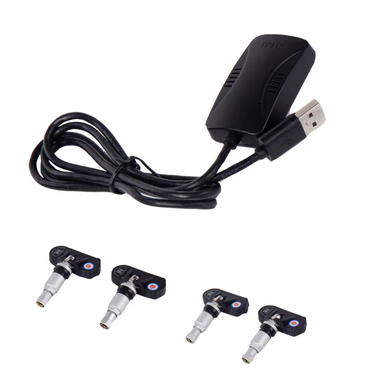 Беспроводная автомобильная система контроля давления в шинах с USB TPMS для Android внутренним датчиком Tpms автомобильного