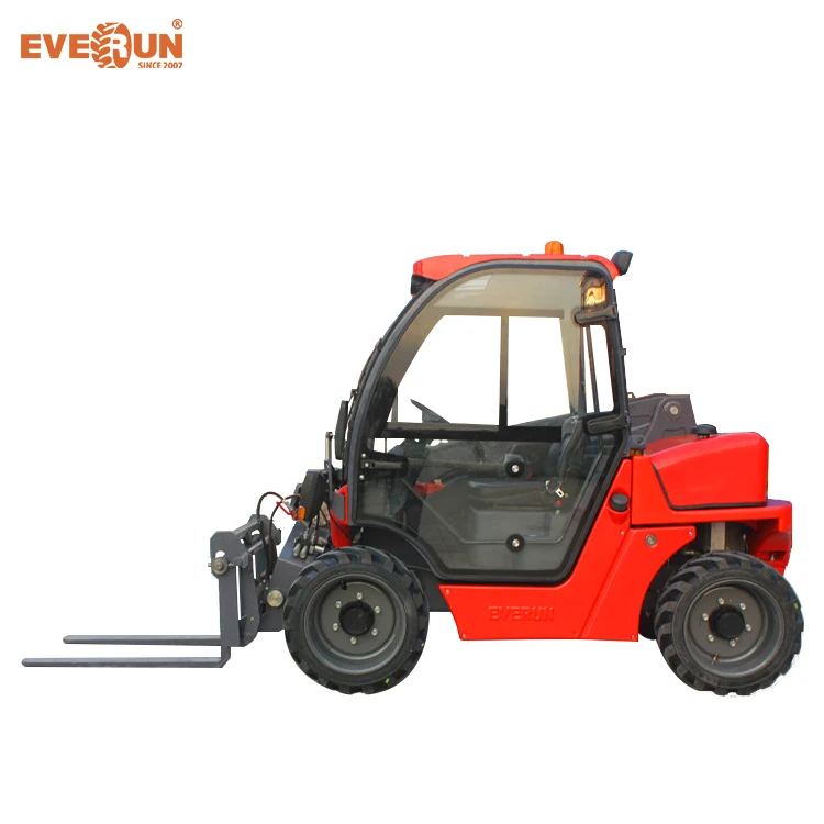  Everun 4WD дифференциальный замок Телескопический колесный погрузчик компактный