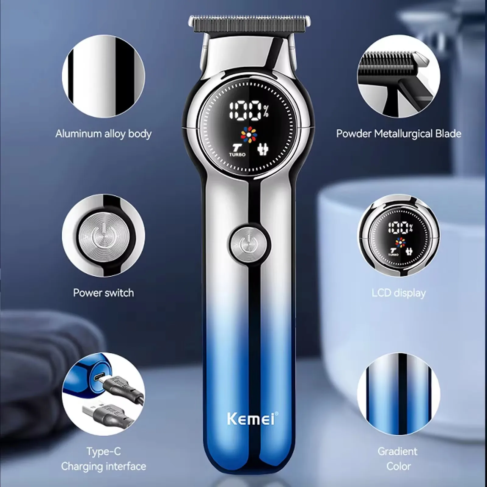 Wholesale Barbers Clippers Professional Salon Hair Cutting Machine Pop Barbers Hair Trimmer Clippers
