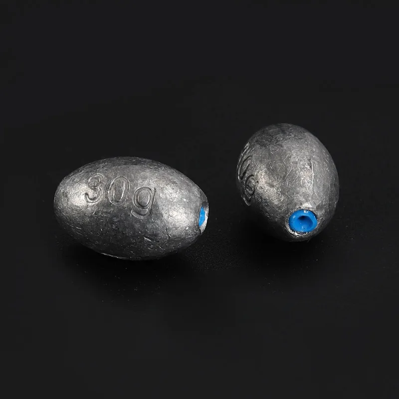drop bass tackle freshwater saltwater casting fishing sinkers weight fishing egg sinker lead soft plastic core