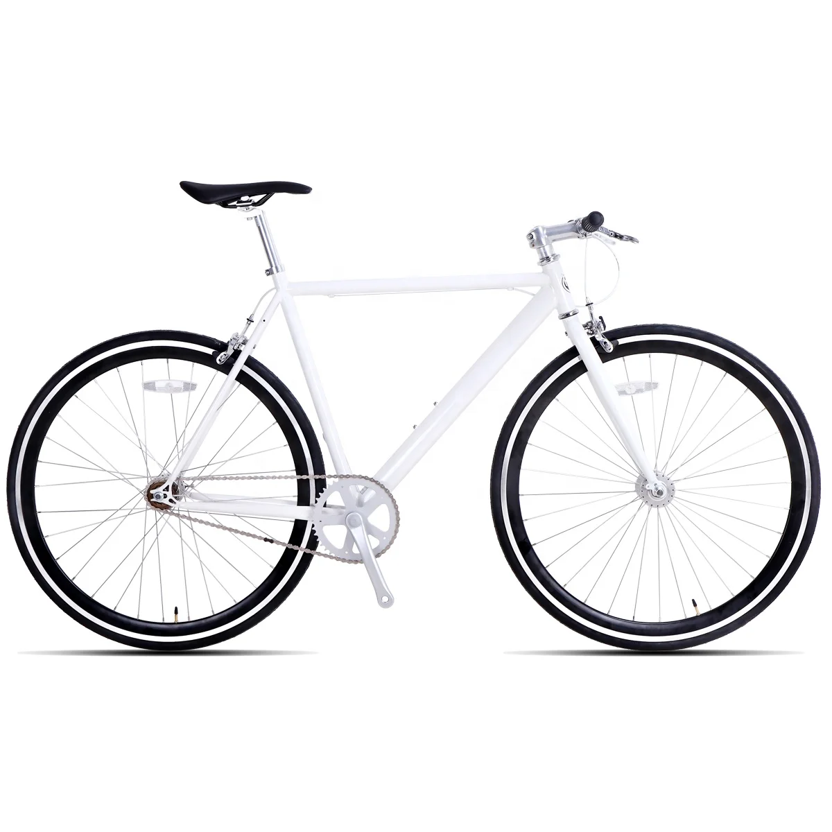 Заводская распродажа американский рынок белый 700C стальной велосипед с фиксированной передачей