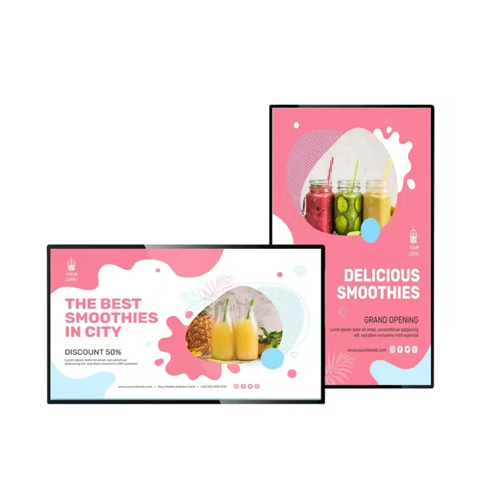 Lcd Touch Screens Monitor 10 21 32 43 50 55 65 75 Inch Wall Mounted Totem Display Panel Digital Android Interactive Touch Kiosk