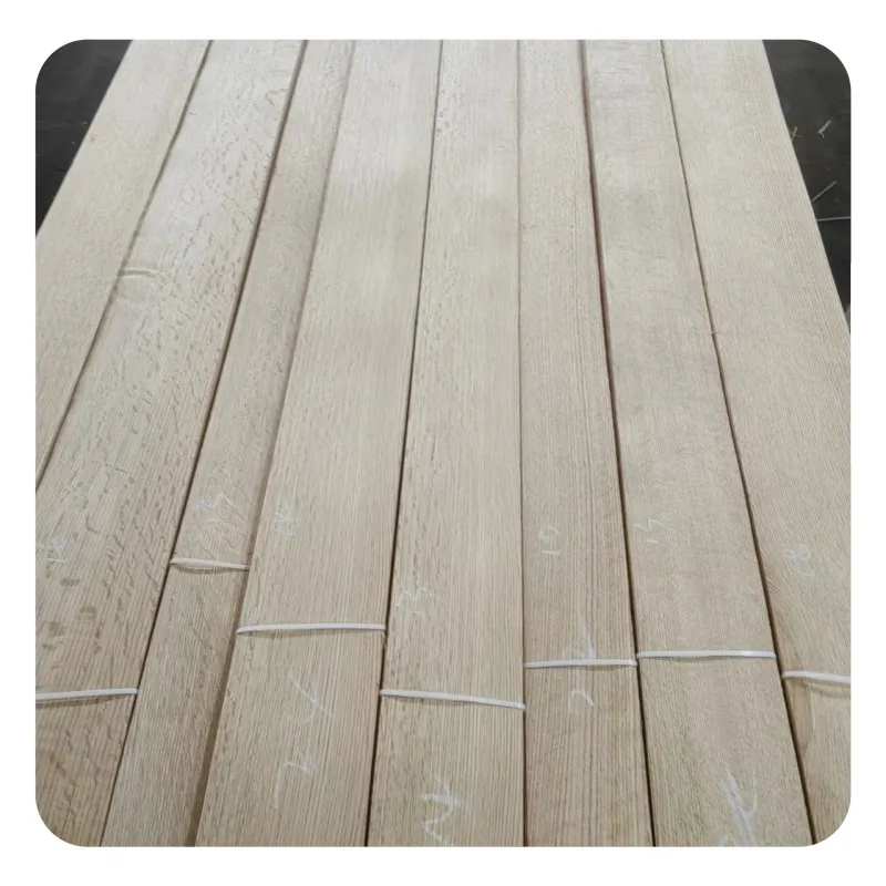 Cheap Price  0.5Mm  American Flake Red Oak Veneer  Oak Wood Veneer For Furniture and Veneer plywood