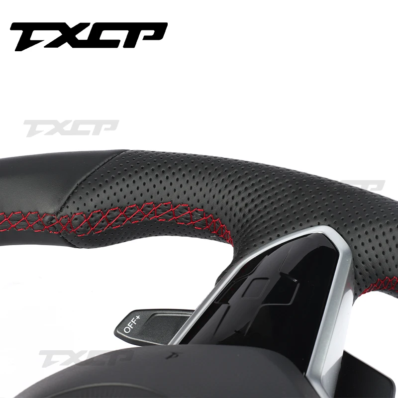 Fit For Volkswagen Golf 8 MK8 POLO GOLF 7 GTI R-line MK7 MK6 Passat CC GTS Scirocco Leather Steering Wheel