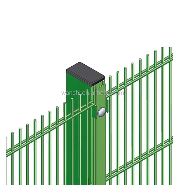 Anping Factory Galvanized Painted 868 / 656 Wire Double Rod Mat Fences