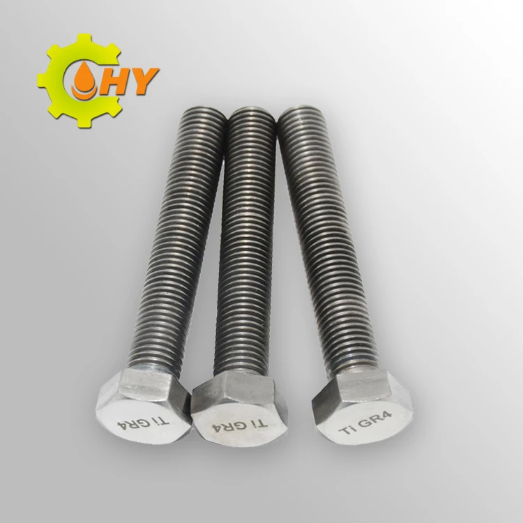 China Supplier Gr1 Gr2 Gr3 Gr4 Gr5 Gr7 Gr12 M2- M64 Astm A325 Astm A574 Titanium Screw