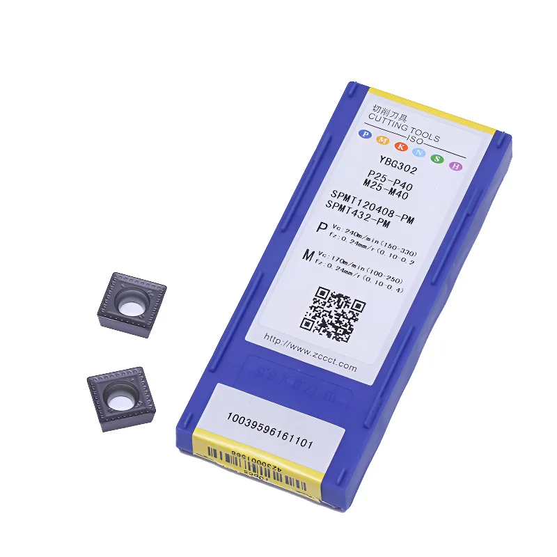 Square-Shaped Korea-Made Carbide CNC Processing Cutting Tools SPGT140512-PM YBG205 Inserts for Parting Applications