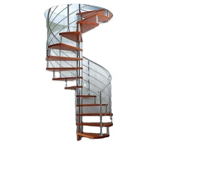 Indoor small spiral stair Used indoor stainless steel spiral stairs  stainless steel wood spiral stairs TS-378