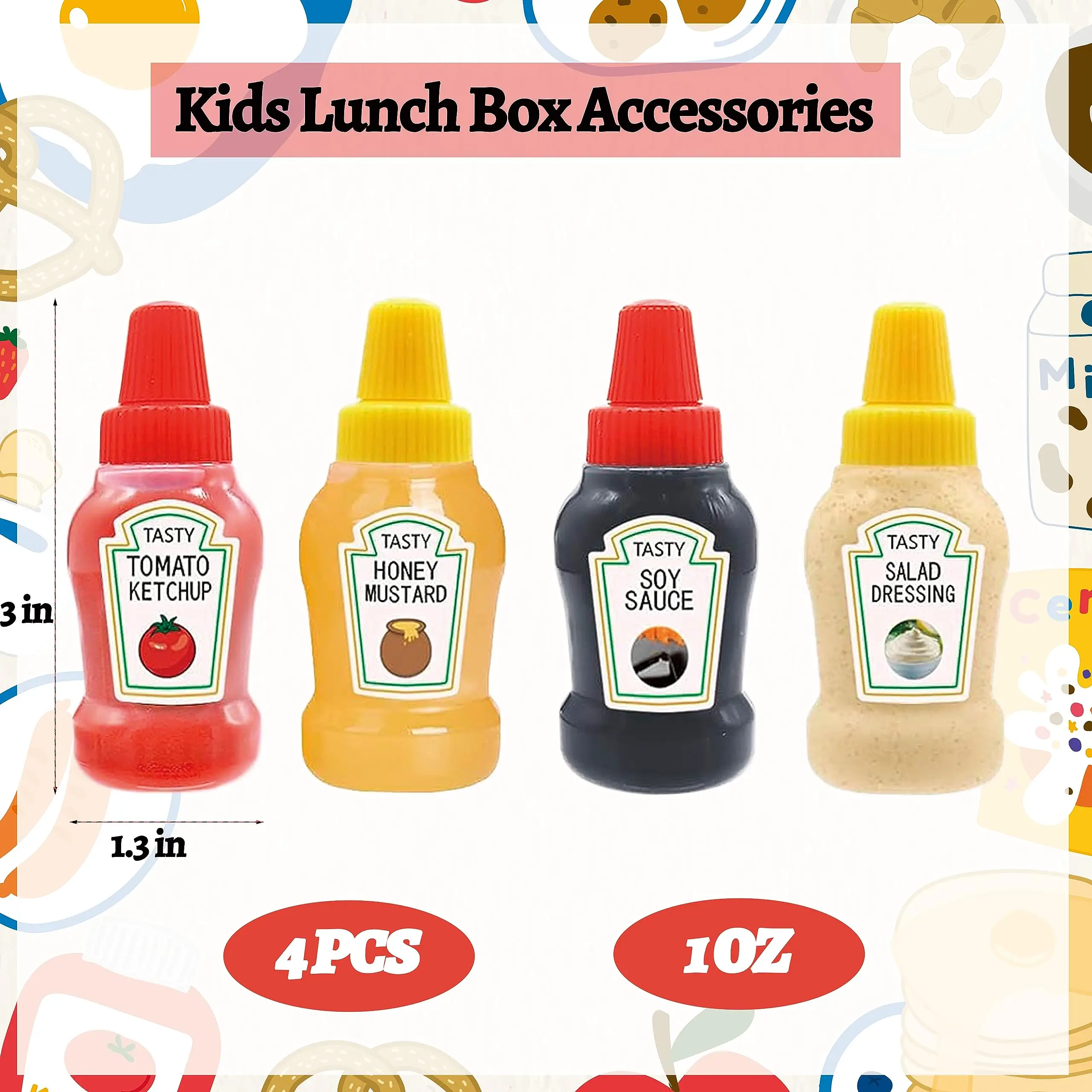 25ml Portable Mini Ketchup Sauce Travel Container Mustard Dispenser Small Spout Plastic Salad Dressing Squeeze Bottle