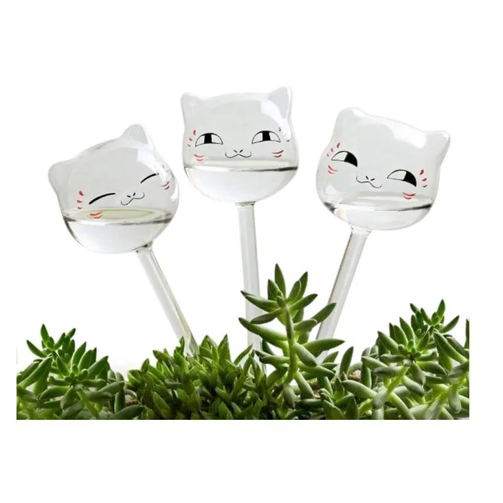 Cute Shape Self Watering Globes Aqua Bulbs Hand-blown Mini Glass Automatic Plant Waterer