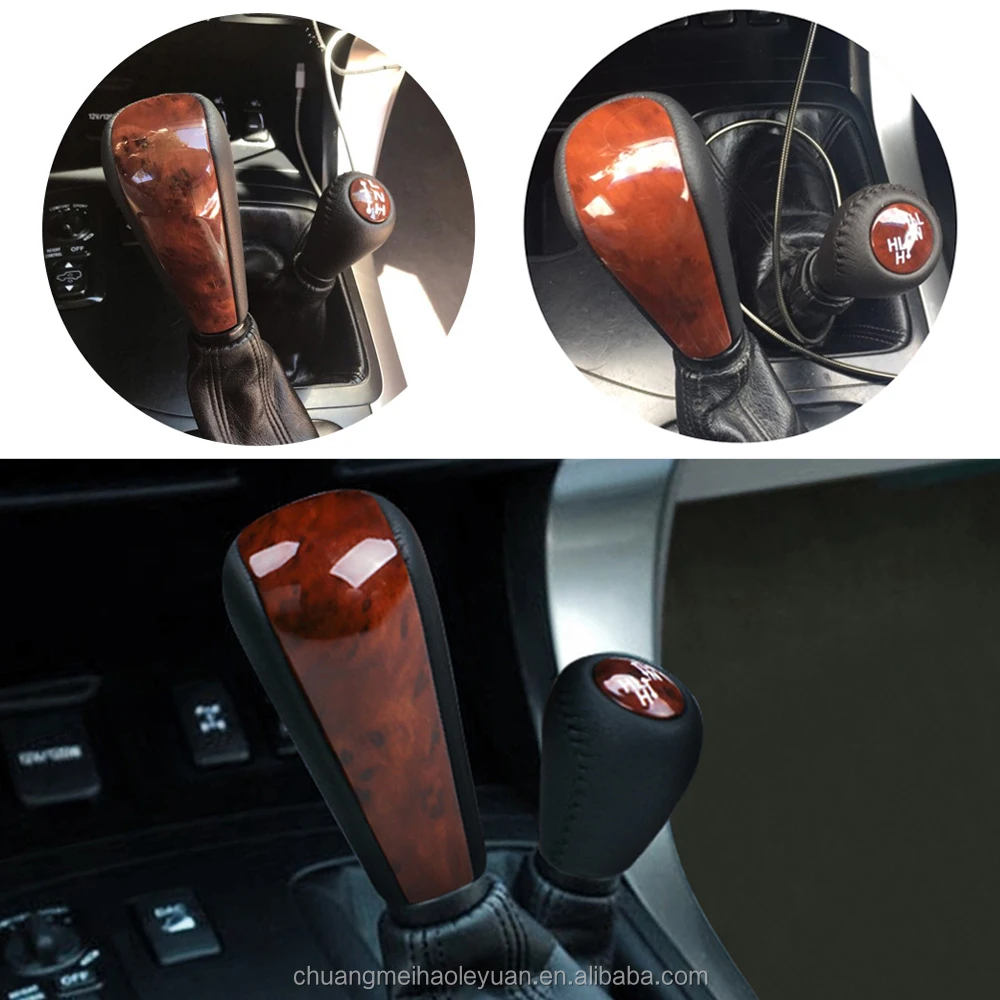 Fit For Toyota Prado LC120 2003-2009 5 Speed Gear Shift Knob Transmission+Transfer gear shift