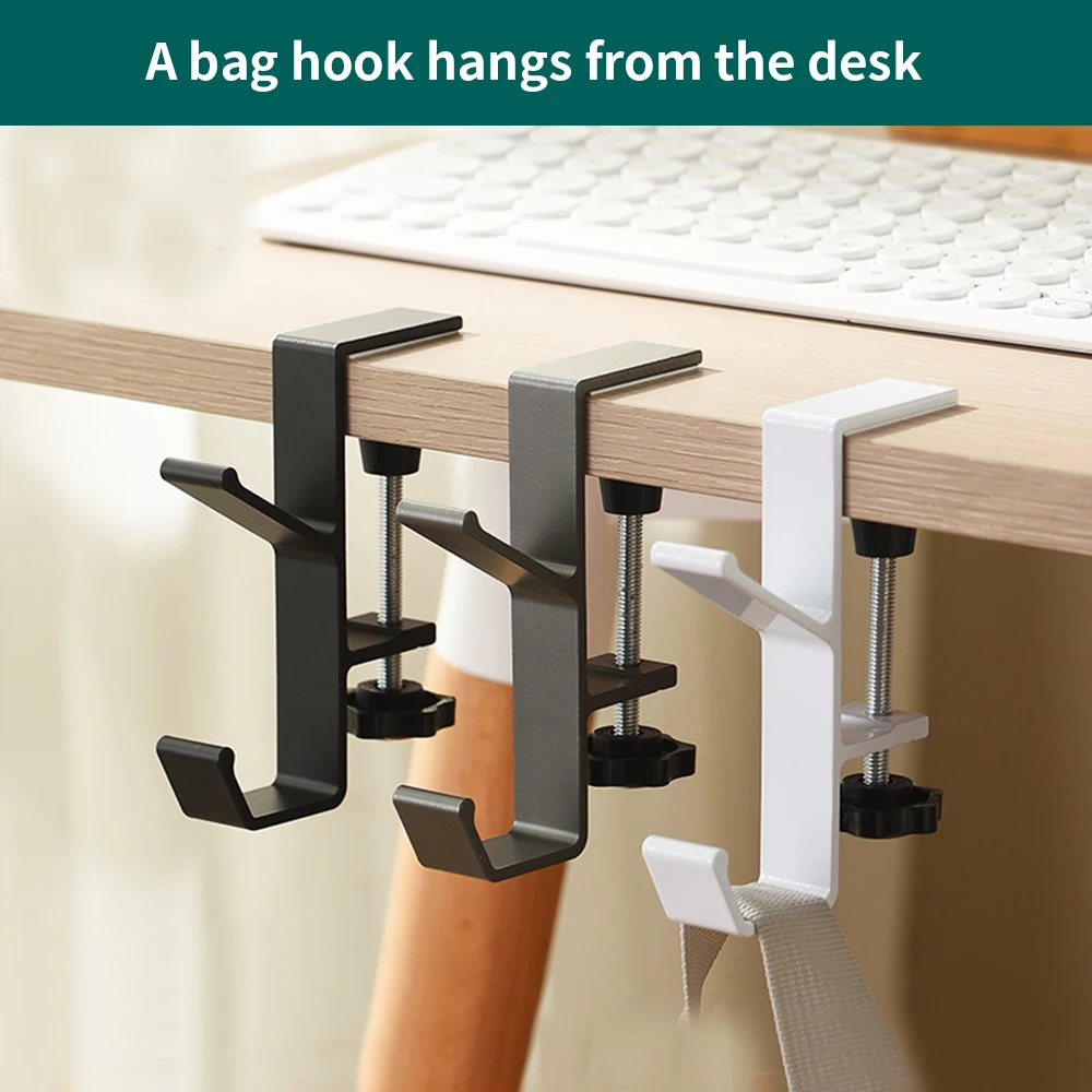 Bag Hook Hanger Purse Handbag Holders Portable Universal Headphone Holder adjustable Headset Stand under desk