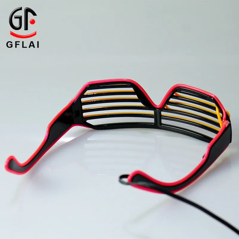 New Product 4 Flashing Modes LED Shutter Glasses For Carnival Light up Glow Glasses