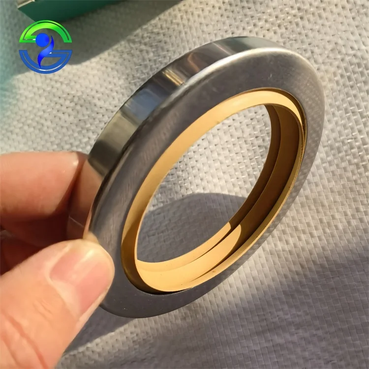 Ptfe Stainless Steel Oil Seal High Pressure Resistance Ptfe Lip Hydraulic Oil Seal Compressor Radial Shaft Seal