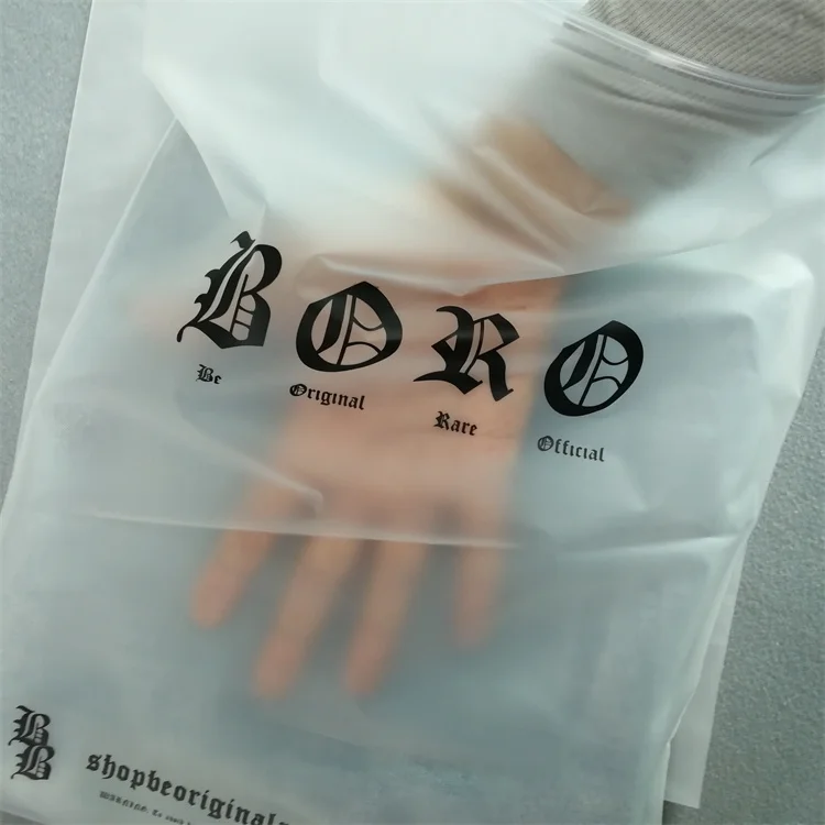 Hot Selling Plastic Bags With Logo Printed New Material Thick PE Bags Custom Logo Frosted Plastic Bags