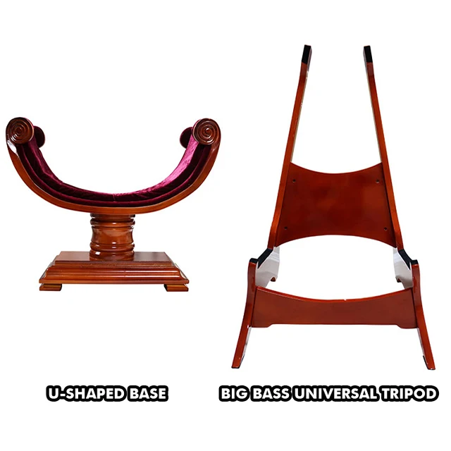 Высококачественный фанерный материал деревянная Двойная басовая подставка виолончель для виолончели продолговатой формы фанерная (LZCS03)