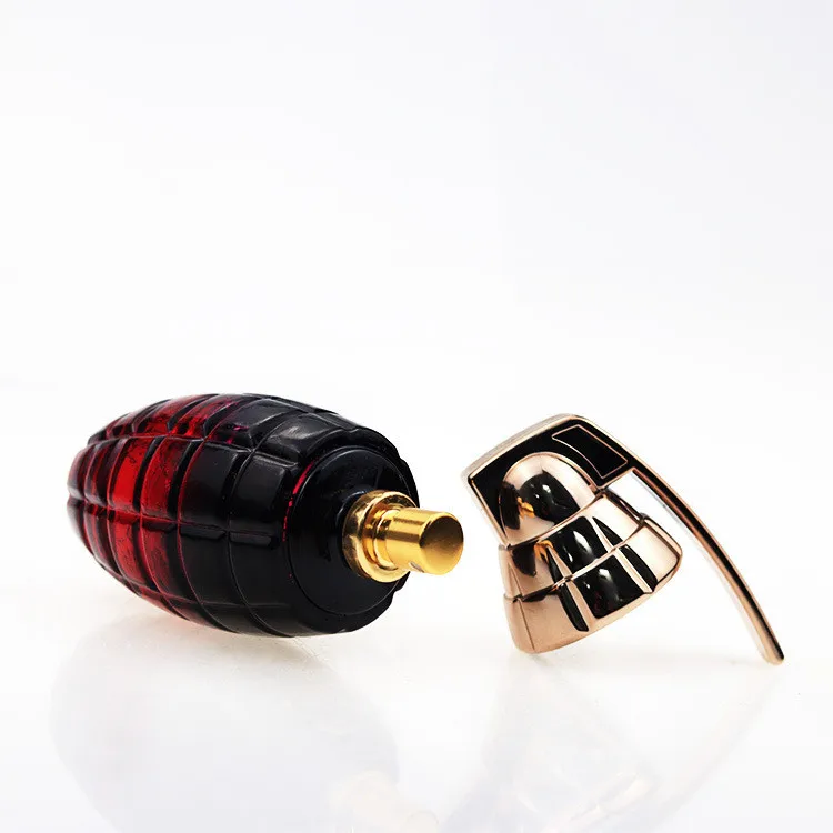 90ml grenade shaped spray empty glass perfume bottles