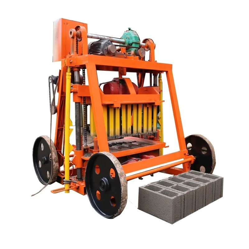QMY4-45 semi-automatic block forming machine is affordable and produces different types of bricks with simple operation