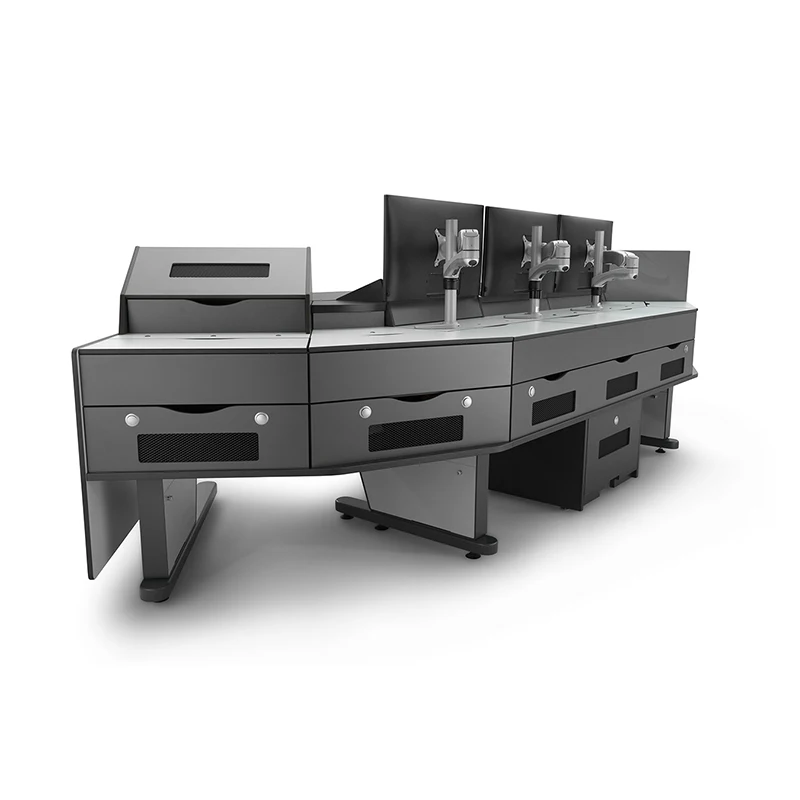 Monitoring console thickened workbench command center console dispatching console video multimedia central control table