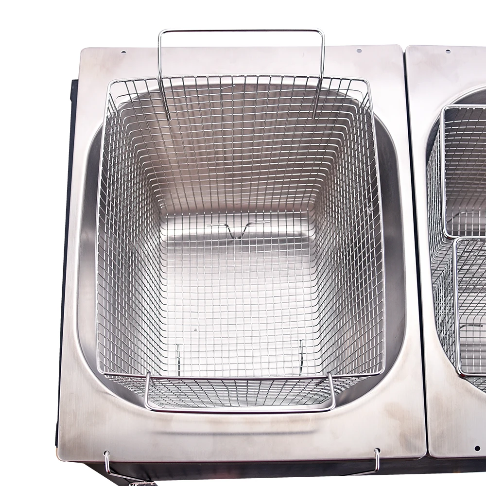 Промышленная Газовая фритюрница высокого давления с перфорированной корзиной регулируемые ножки для уличной пищевой стойки инструменты готовки