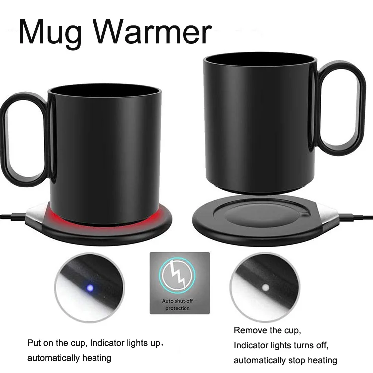 Trending 2024 products constant temperature  heating coffee mug smart cup with wireless charger