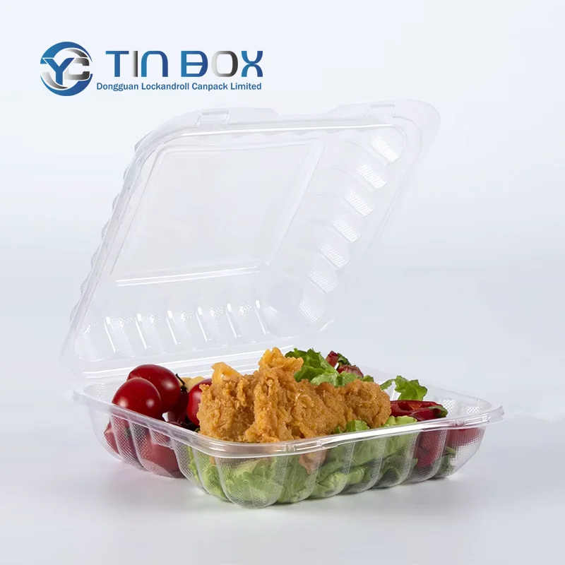 Disposable Plastic Food Take Away Box Small Fruit Preservation Storage Sweetmeat Food Packaging Plastic Container