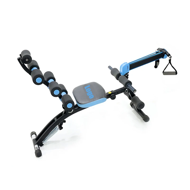 home women Adjustable abdominal workout sit up bench hyper back extension with assistance resistance bands