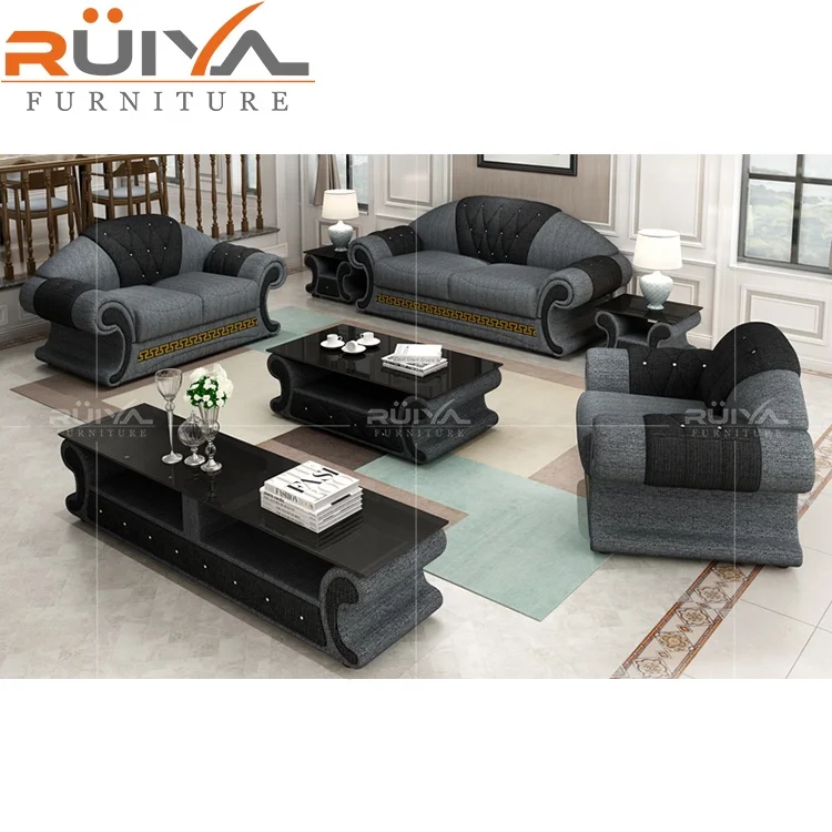 Ruiya Furniture Australia hot sell luxury design latest sale modern sectional sofa furniture set 123