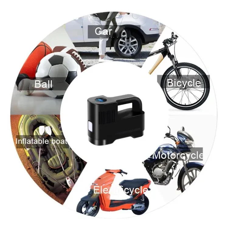 12V Wireless Tire Inflator Digital Automatic Tire inflator Car Air Compressor Inflator