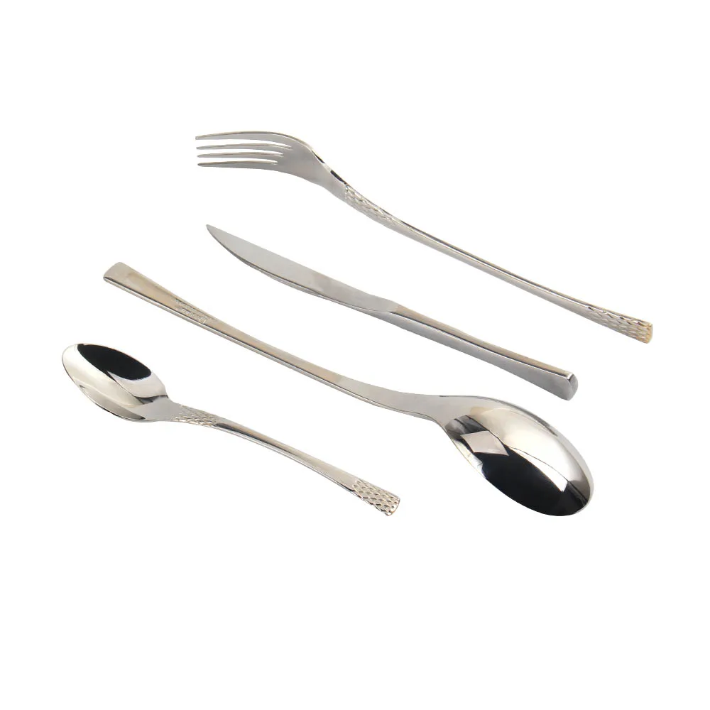 Spoons, Knives, Teaspoons, Forks 18/10 Stainless Steel Silverware Mirror Polished Dishwasher Safe  Silver Tableware Set