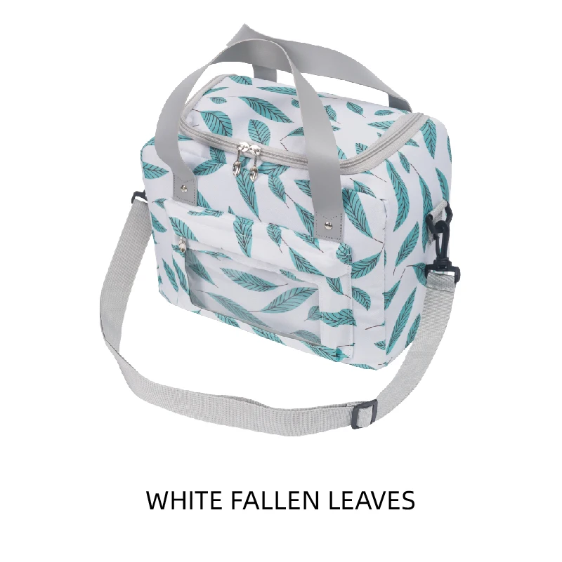 BSCI Factory Direct-sale Polyester 300D Large Capacity Lunch Cooler Bag Insulated Picnic Food Bag Thermal Insulated Cooler Box