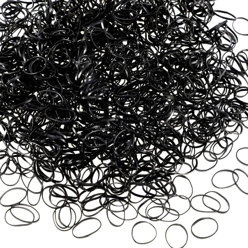 Pack of 1000 Mini Rubber Bands Soft Elastic Bands for Kids Hair/ Braids Hair/ Wedding Hairstyle and More