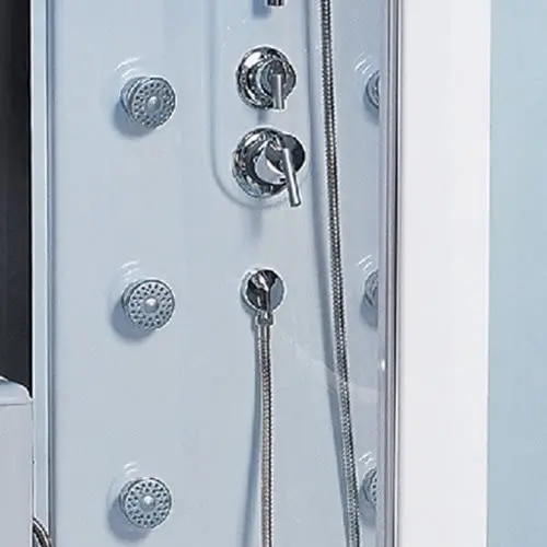
Aquacubic Computerized Steam Sauna Whirlpool Massage Shower Room 