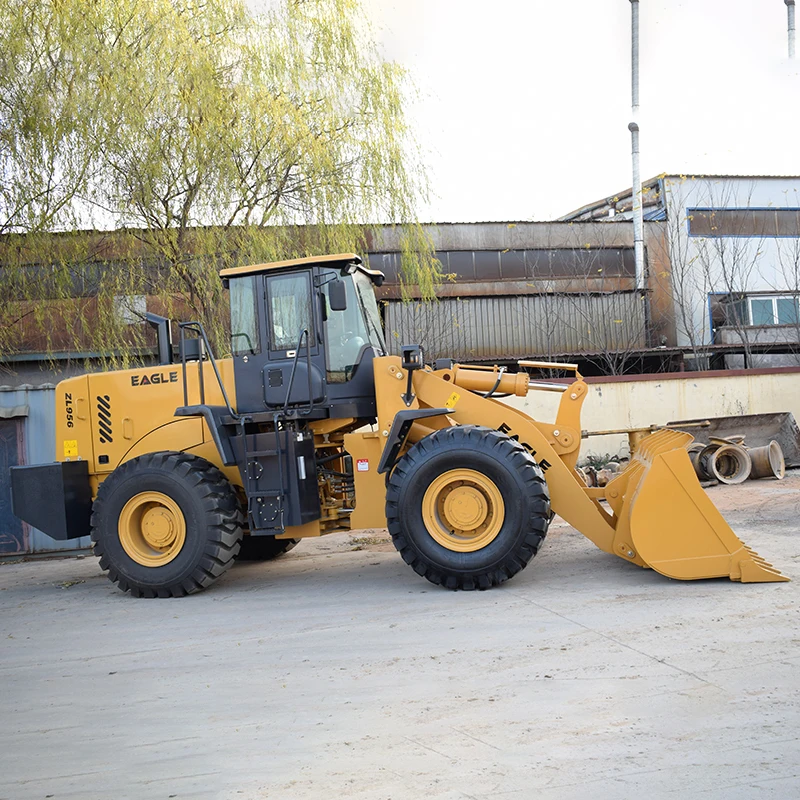 China 5ton ZL956 Wheel Loader Top Loader Farm Tractor Backhoe With Best Price On Sale