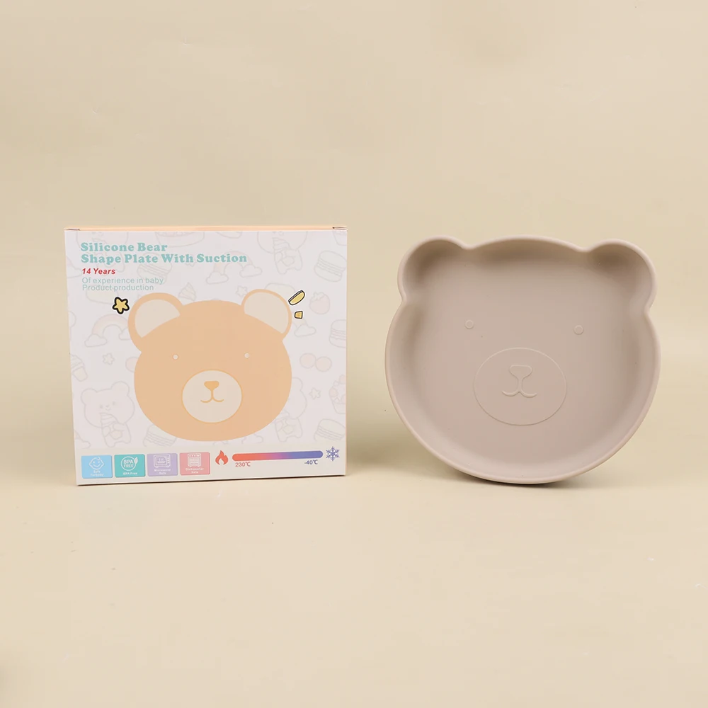 New Baby Product idea 2025 BPA FREE Food Grade Silicone Bowl Suction Cup Baby Feeding Plate Baby Silicone Bowl Plate