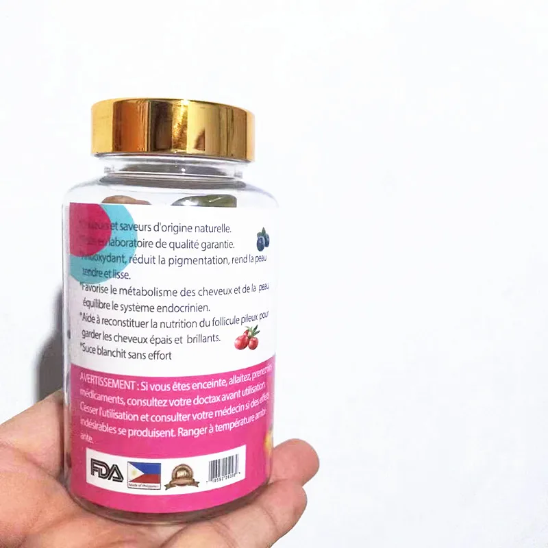 Best-Selling blast booster fast absorption result skin whitening collagen gummies whitening pills for black skin