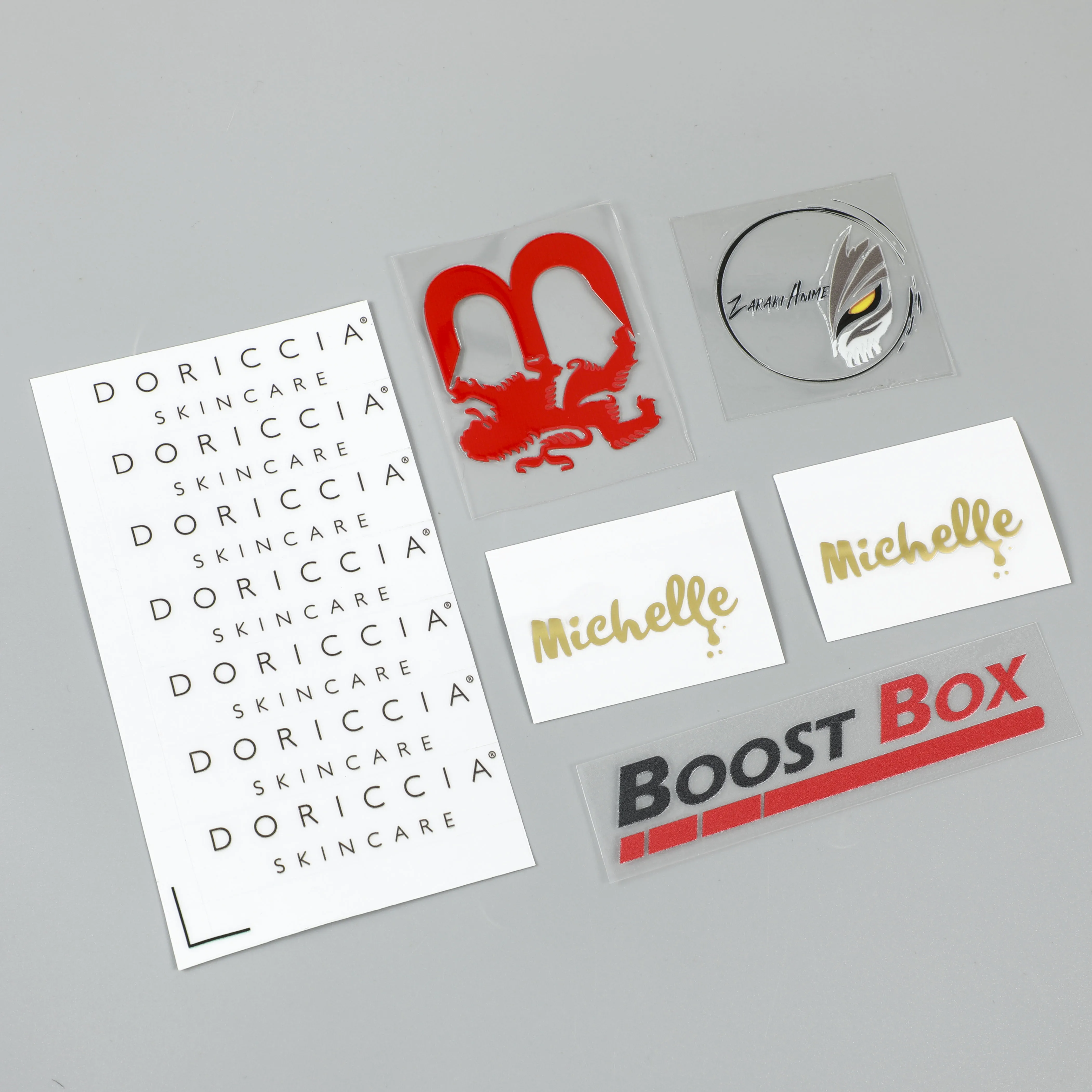 waterproof  transfer clear plastic logo die cut decorative custom craft paper sticker