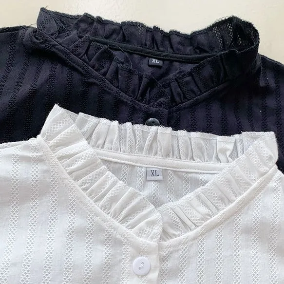 Модный однотонный хлопковый кукольный воротник разных размеров, накладной воротник для девочек