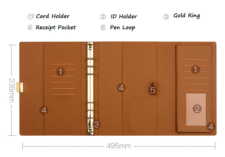 Wholesale Budget Binder Cash Envelope Budget System Binder Planners With Expense Pocket