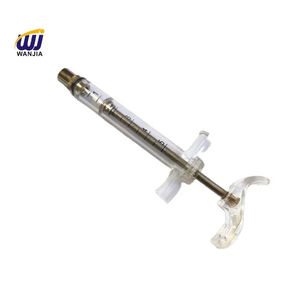 High Quality WJ202 TPX Veterinary Syringe 5ml Plastic Steel for Farm Poultry & Cattle Vaccine Injection Direct From Factory