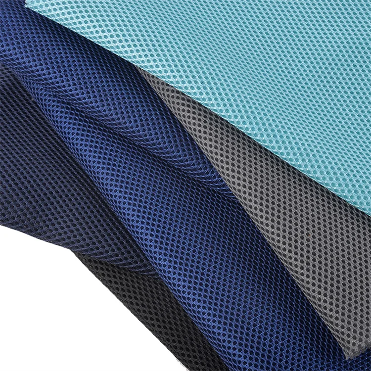 Low MOQ Textile Sandwich 3d Air Spacer Mesh Fabric 3mm Black Sandwich Mesh Fabric 3d Air
